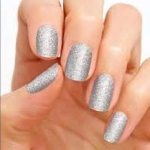 ColorStreet 100% Real Nail Polish Strips Tinseltown Silver Glitter